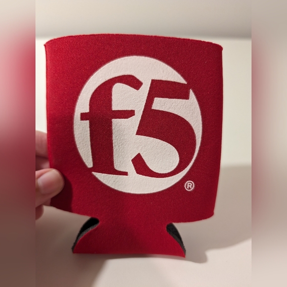f5 flat red can Koozie/cooler can holder technology company - Picture 2 of 6